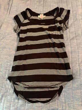 OP Striped Black & White Tee